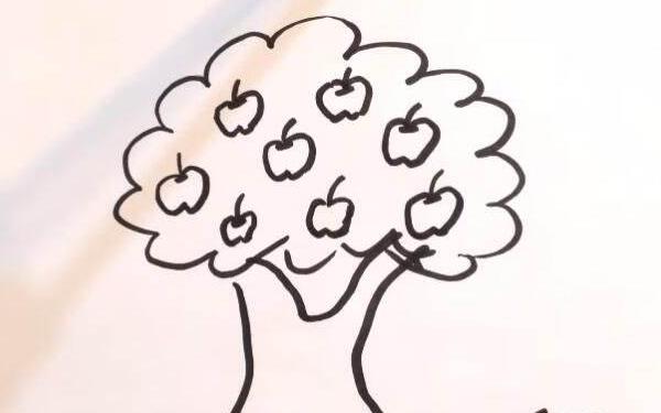 枣树简笔画(图解步骤)