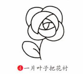 玫瑰花简笔画怎么画(图解步骤)