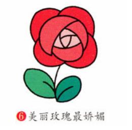 玫瑰花简笔画怎么画(图解步骤)