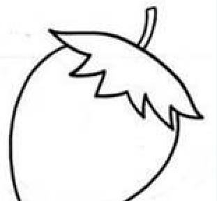 草莓简笔画(图解步骤)