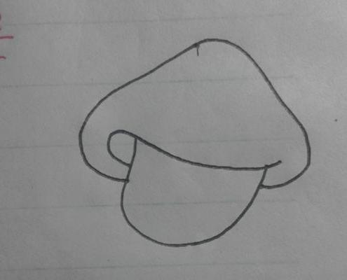 蘑菇简笔画（图解步骤） 蘑菇怎么画