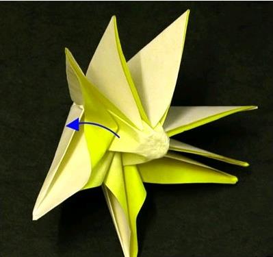 向日葵怎么折(图解步骤) 关于折纸