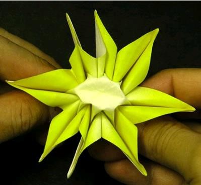 向日葵怎么折(图解步骤) 关于折纸