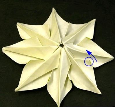 向日葵怎么折(图解步骤) 关于折纸