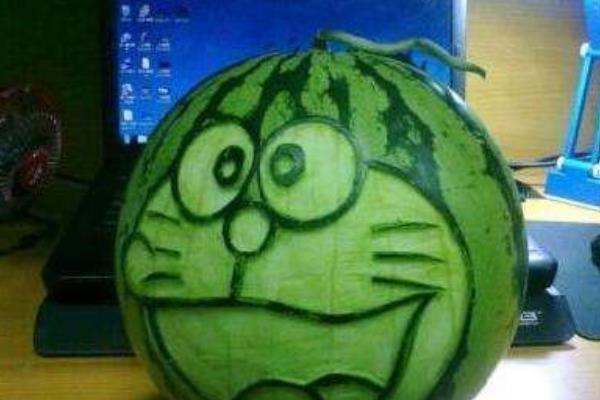 西瓜皮雕刻简单教程(图解) 西瓜皮雕刻图片大全